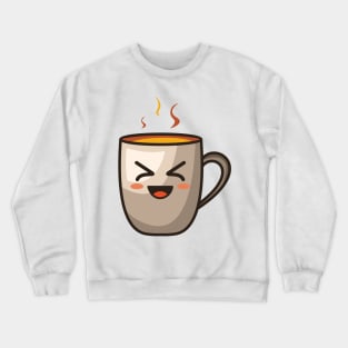 cute smile coffe Crewneck Sweatshirt